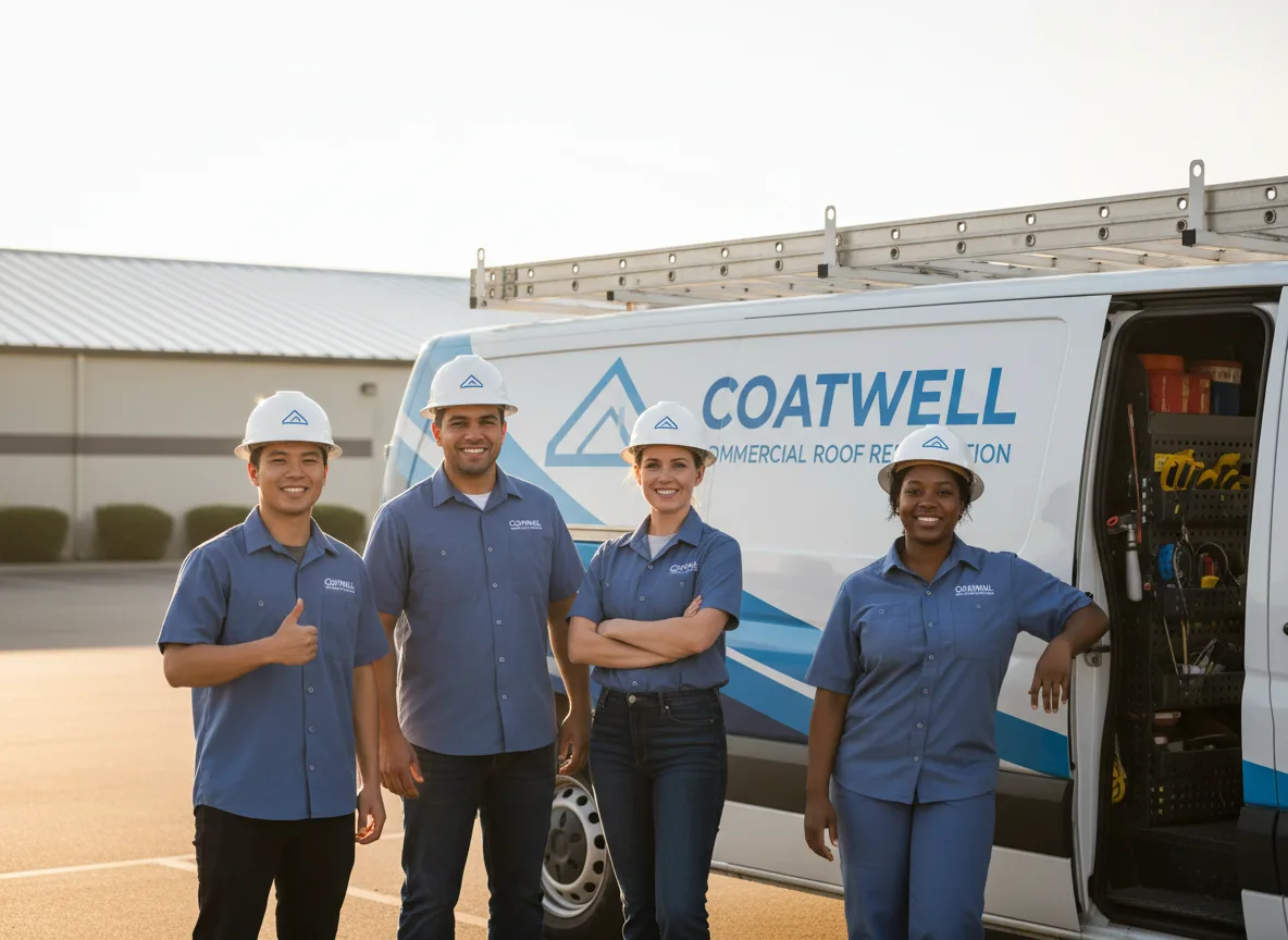 Commercial roof coating company in Comins, MI